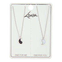 Tear and Share Silver Yin Yang Necklace Pack - link has visual effect only