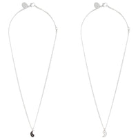 Tear and Share Silver Yin Yang Necklace Pack - link has visual effect only
