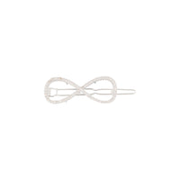 Srebrny klips z cyrkonii sześciennej Infinity - link has visual effect only