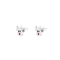 Silver Rudolph Stud Earrings - link has visual effect only