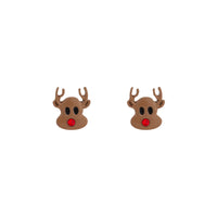 Rudolph Stud Earrings - link has visual effect only