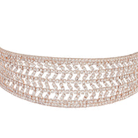 Rose Gold Diamante Choker - link has visual effect only