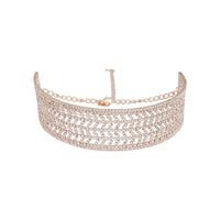 Rose Gold Diamante Choker - link has visual effect only
