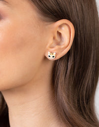 Mini Kitten Stud Earrings - link has visual effect only