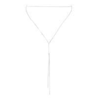 Fine Silver Snake Chain Crossover Choker - link has visual effect only