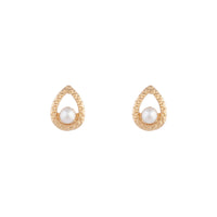 Textured Pearl Teardrop Earrings - link has visual effect only