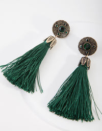 Vintage Stud Tassel Earrings - link has visual effect only
