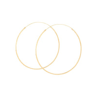 Gold Plated Sterling Silver Diamond Cut Hoop Earrings - link has visual effect only
