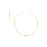 Gold Plated Sterling Silver Diamond Cut Hoop Earrings - link has visual effect only