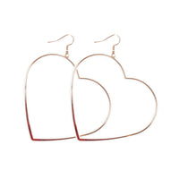 Gold Large Heart Hoop - link has visual effect only