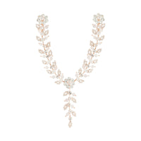 Rose Gold Flower Diamante and Bead Headpiece - link has visual effect only