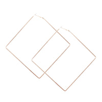 Oversized Gold Square Hoop Earrings - link has visual effect only