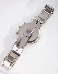 Rhodium Diamante Glam Watch - link has visual effect only