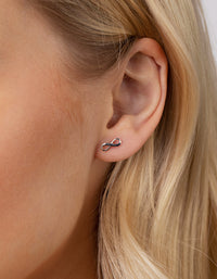 Sterling Silver Love Infinity Earring 3 Pack - link has visual effect only