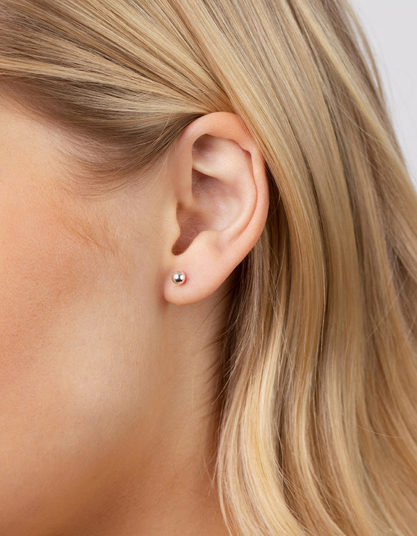 Sterling Silver Gradual Ball Hoop Earring Pack