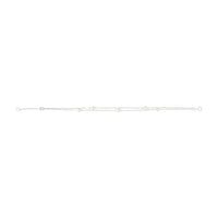 Sterling Silver Double Row Pearl Station Bracelet - link has visual effect only