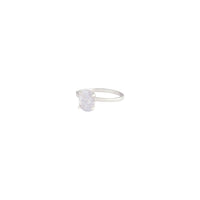 Sterling Silver 3Ct Oval Cz Ring - link has visual effect only