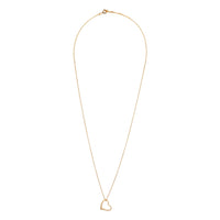 Gold Plated Sterling Silver Heart Charm Necklace - link has visual effect only