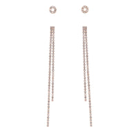 Diamante Stud And Drop Earring Two Pack - link has visual effect only