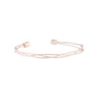 Rose Gold Fine Plaited Cuff - link has visual effect only