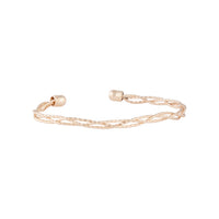 Gold Diamond Cut Strand Cuff - link has visual effect only