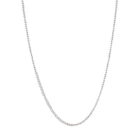 Rhodium Curb Chain Necklace - link has visual effect only