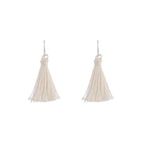 Silver Mini Tassel Earrings - link has visual effect only