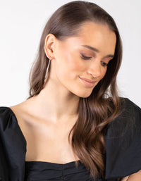 Silver Rounded 6cm Hoop Earrings - link has visual effect only