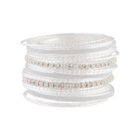 Silver Cup Chain Glitter Multi Bangle - link has visual effect only