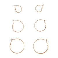 Gold Flat Sleeper Hoop 3 Pack - link has visual effect only