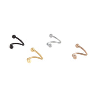 Mixed Metals Twist Earring 4 Pack - link has visual effect only