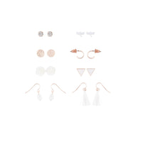 Rose Gold Tassel 8 Pack Earring - link has visual effect only