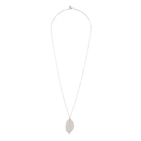 Silver Fine Leaf Pendant Necklace - link has visual effect only
