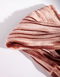 Pink Velvet Pleated Headband - link has visual effect only