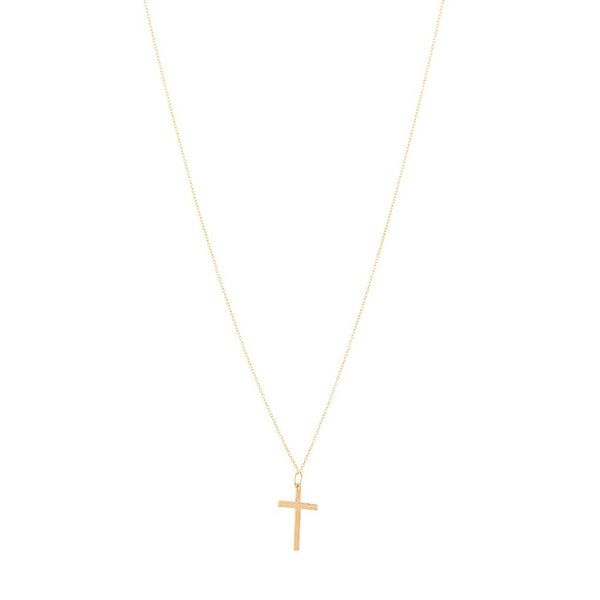 Gold Plated 925 SS CroSS Pendant Necklace