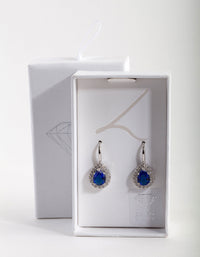 Sapphire Teardrop Earrings - link has visual effect only