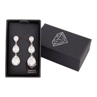 Crystal Trio Teardrop Earring - link has visual effect only