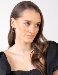Silver Multi Size Hoop Earring 3 Pack - link has visual effect only