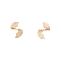 Gold Twist Swirl Stud Earrings - link has visual effect only