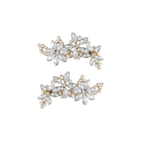Diamante Flower Crystal Clip 2 Pack - link has visual effect only