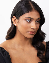 Sterling Silver Stud Diamante And Hoop Pack - link has visual effect only