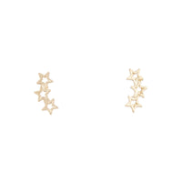 Starline Gold Stud Earrings - link has visual effect only