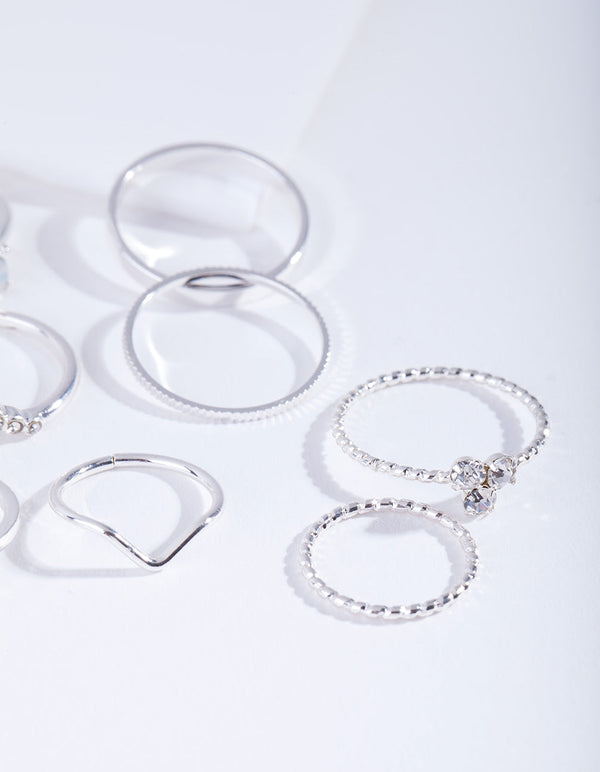Silver Fine Moonstone Ring Pack