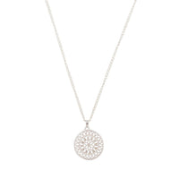 Silver Diamante Disc Filigree Necklace - link has visual effect only