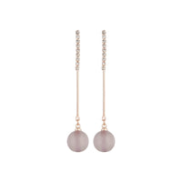 Rose Gold Diamante Stick Cat Eye Earrings - link has visual effect only