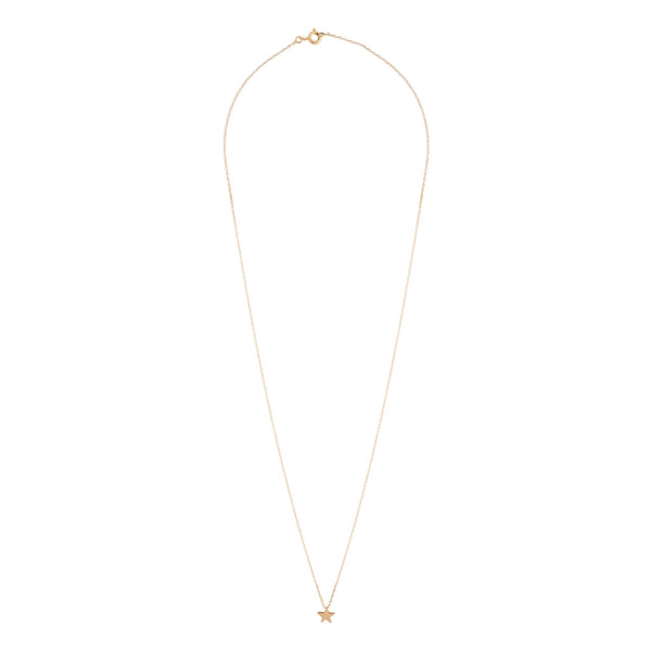 Gold Plated Sterling Silver Star Pendant Necklace