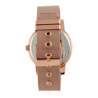 Rose Gold Diamante Surrounded Mesh Strap Watch - link has visual effect only