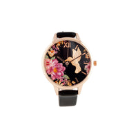 Black Hummingbird PU Strap Watch - link has visual effect only