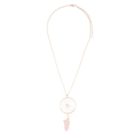 Rose Gold Semi-Precious Dream Catcher Necklace - link has visual effect only