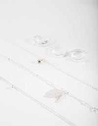 Silver Leaf Anket & Toe Ring Pack - link has visual effect only